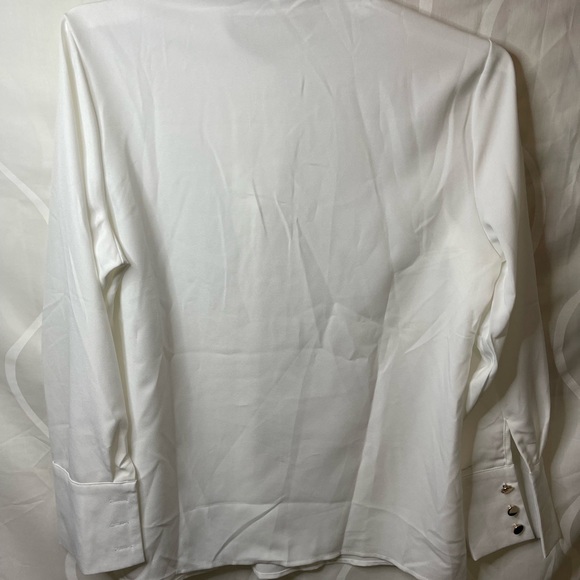 Green, white, elegant STYLEWE blouse size M - Picture 13 of 14